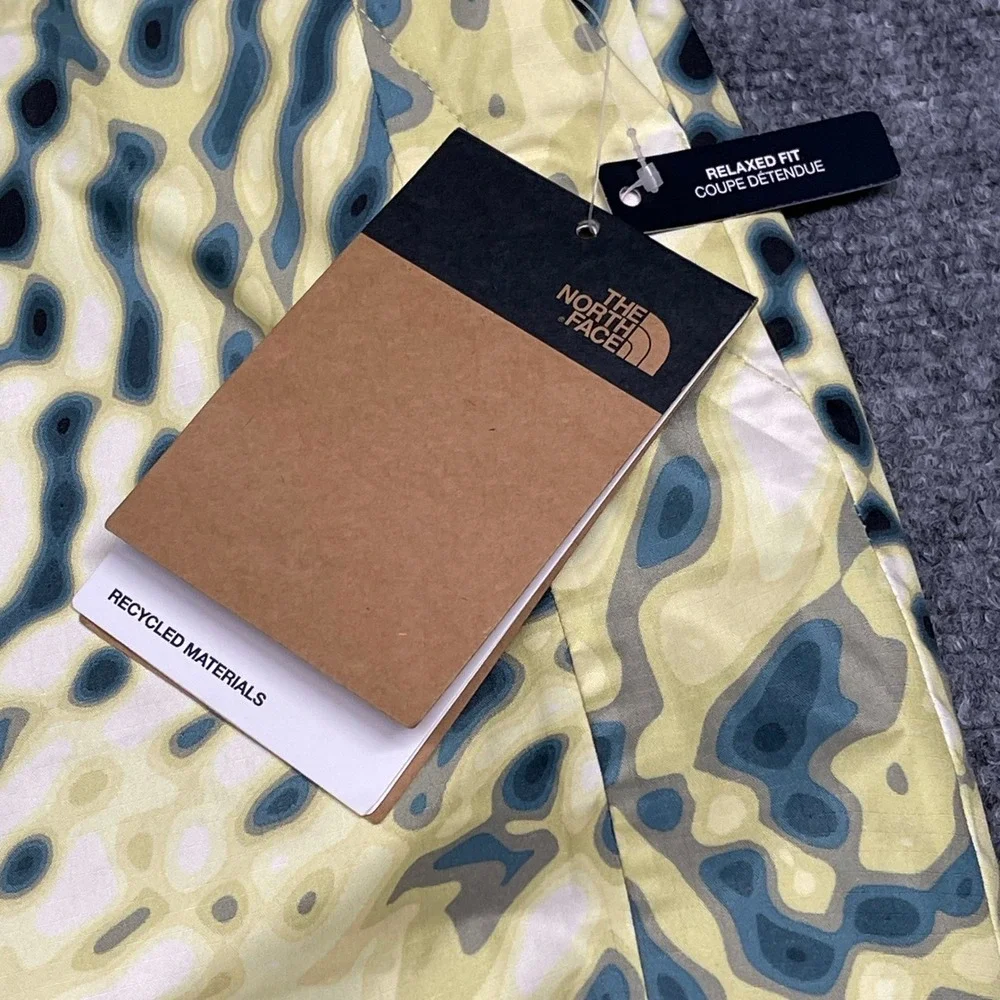 The North Face Build Up Pants Mens Yellow XXL Long Nettle The Lift Print DryVent